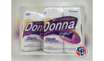 Papel Toalha Donna c/2 rolos.