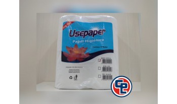 Papel Higiênico Rolão Usipaper Branco 8X200mts.