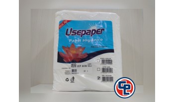 Papel Higiênico Rolão Usipaper 100% Celulose 8X200mts.