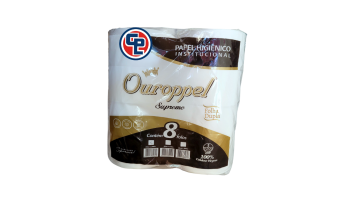 Papel Higiênico Ouroppel Rolão F.dupla Celulose 8x200.